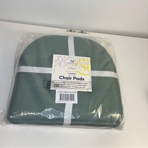 Green U-Shaped Memory Foam Chair Cushion 2pk